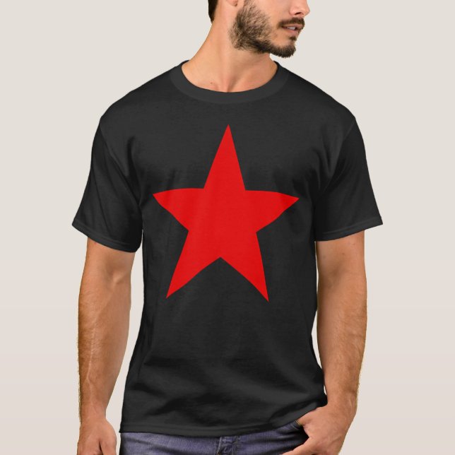 Anarkiets röda stjärna t shirt (Framsida)