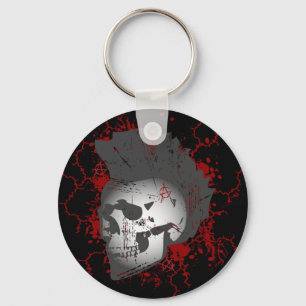 AnarkiMohawkskalle Keychain Nyckelring