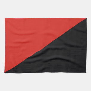 Anarkisk flagga symbol slår kommunismen socialism kökshandduk