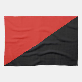 Anarkisk flagga symbol slår kommunismen socialism kökshandduk