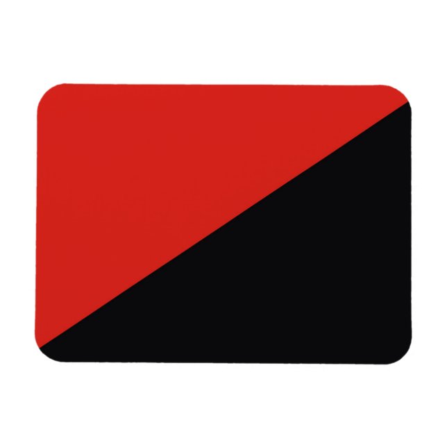 Anarkisk flagga symbol slår kommunismen socialism  magnet (Horisontell)