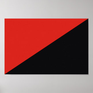 Anarkisk flagga symbol slår kommunismen socialism poster