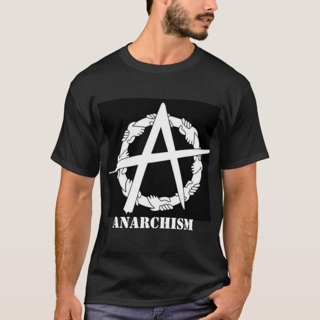anarkism cirklar-en händert-skjortan t shirt (Framsida)