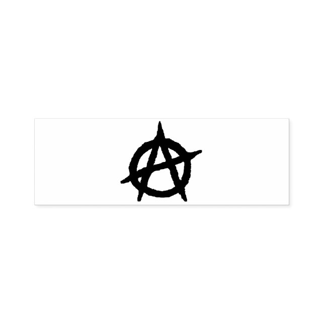 Anarkism Symbol Self Inking Rubber Frimärke Självfärgande Stämpel (Design)