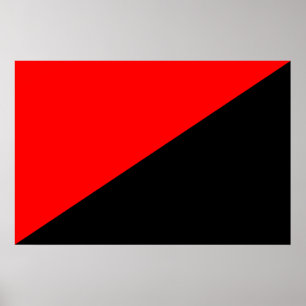 Anarkist Colombia politisk flagga Poster