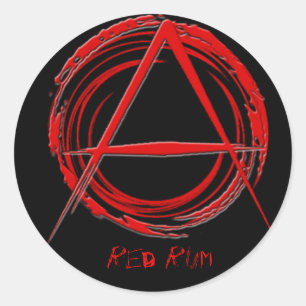 Anarkist-dekal Runt Klistermärke