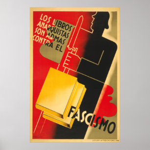 Anarkist/fasism Poster av spanska civila Krig
