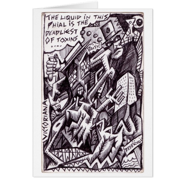 Anarkist vid Large Hälsningskort (Framsidan)