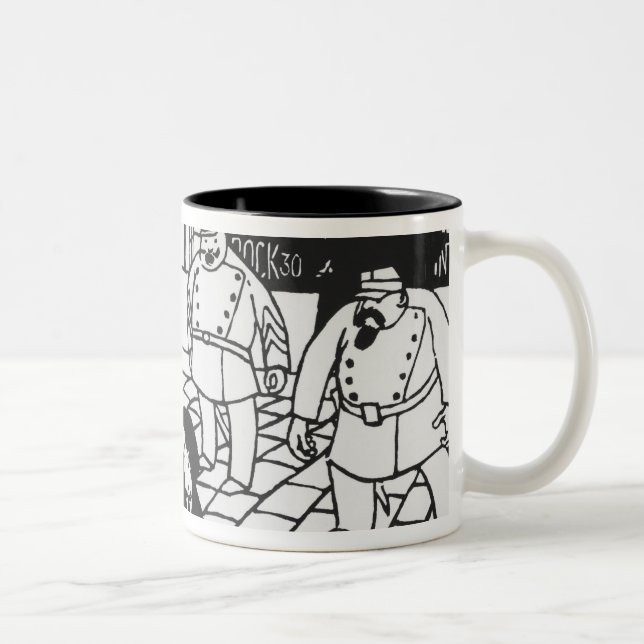 Anarkisten, 1892 Två-Tonad mugg (Höger)