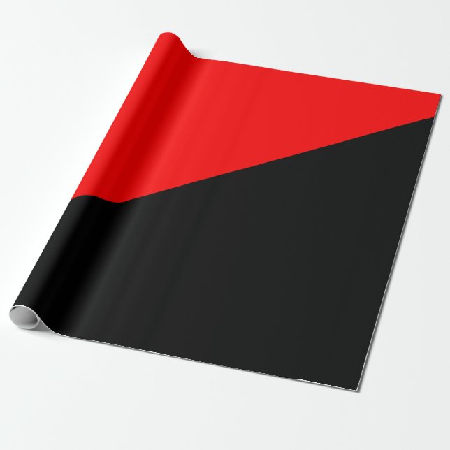 Anarkistflagga (anarkism) presentpapper (Utrullad)