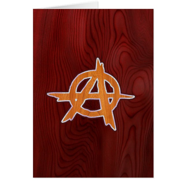 Anarkistinlägg Hälsningskort (Framsidan)