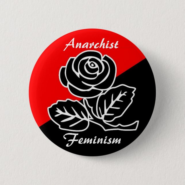 anarkistisk feminism, knapp (Framsida)