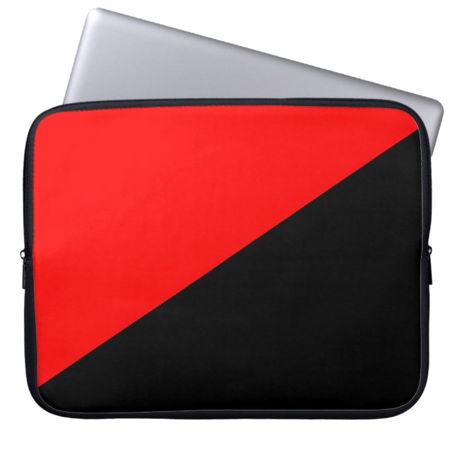 Anarkistisk Flagga Laptop Fodral (Framsidan)