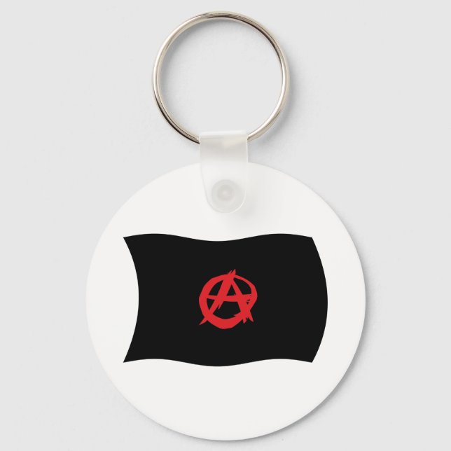 Anarkistiska rörelsens flagghänge nyckelring (Framsida)