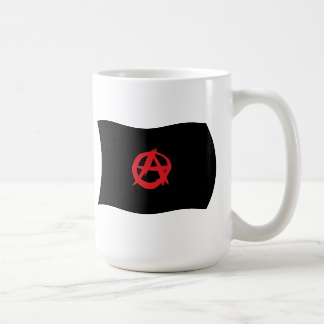 Anarkistiska rörelsens flaggmugg kaffemugg (Höger)