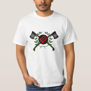 AnarkistSkinheadkommunisten flår Head rött/anark Tee