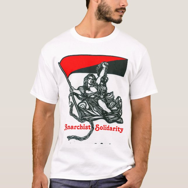 Anarkistsolidaritett-skjorta Tee Shirt (Framsida)