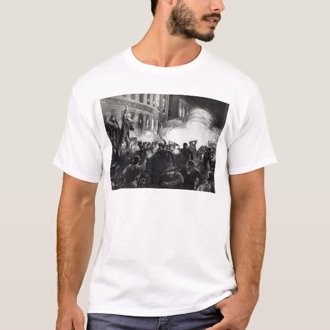 Anarkisttumulten i Chicago Tee (Framsida)
