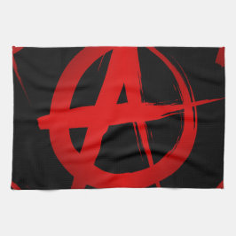 Anarkisymbol Kökshandduk