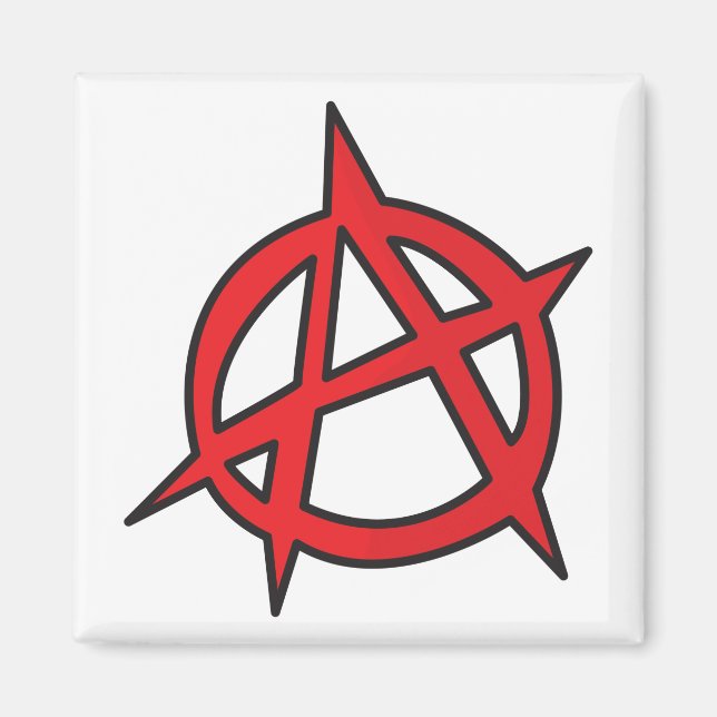 Anarkisymbol Magnet (Framsidan)