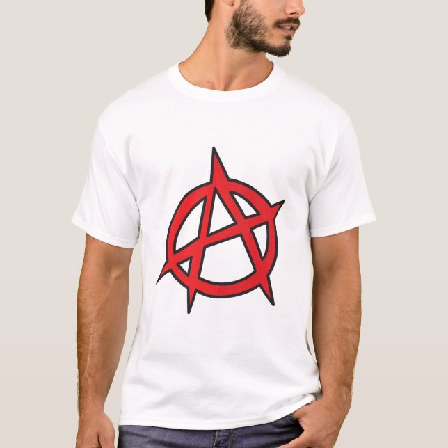 Anarkisymbol T Shirt (Framsida)