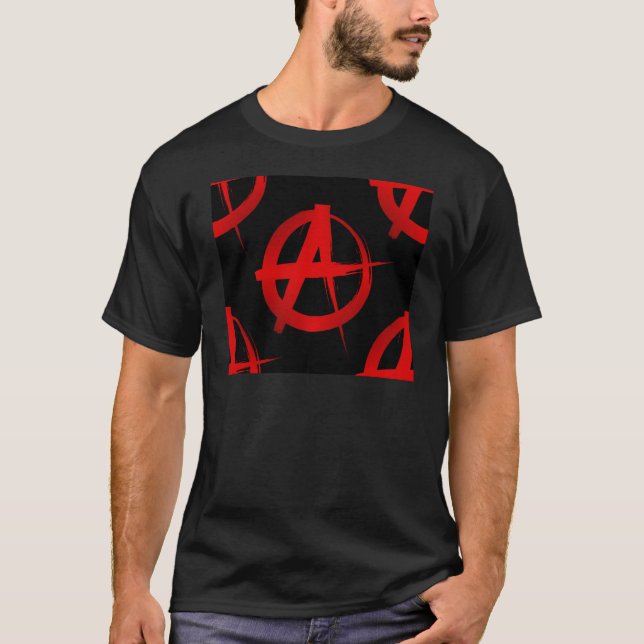 Anarkisymbol Tee Shirt (Framsida)