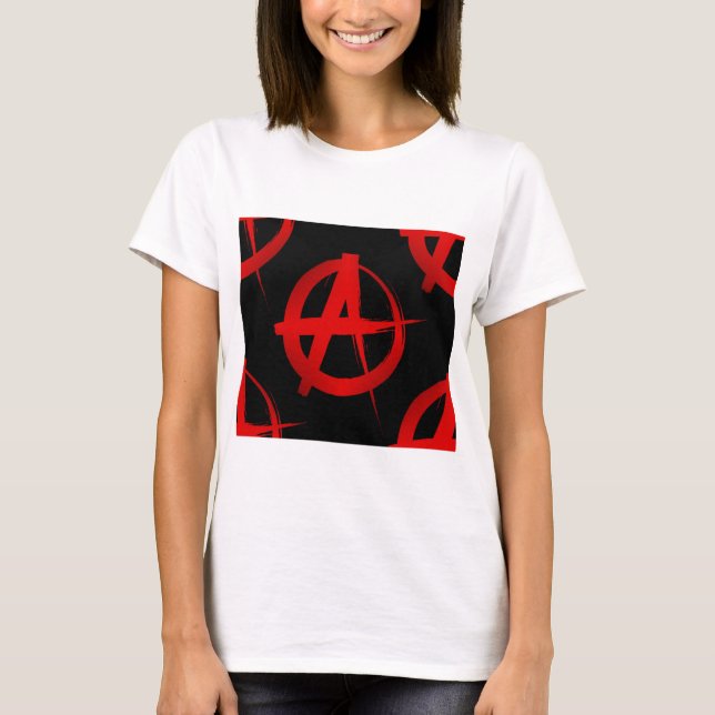 Anarkisymbol Tee Shirt (Framsida)