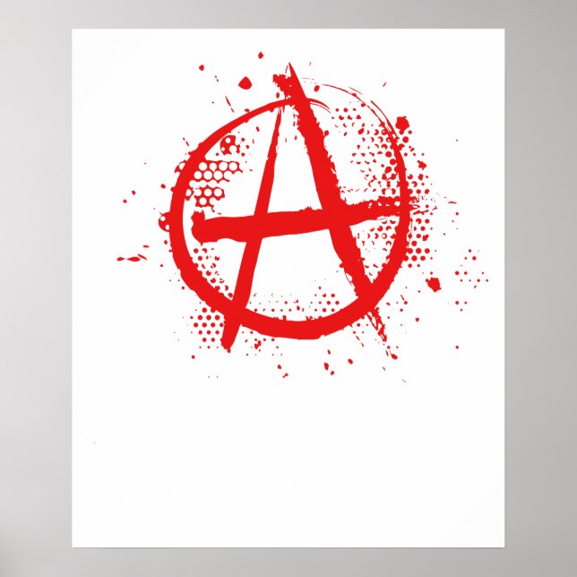 anarkisymbol vintage poster (Framsidan)