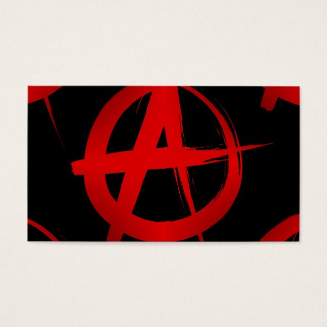 Anarkisymbol Visitkort (Framsidan)