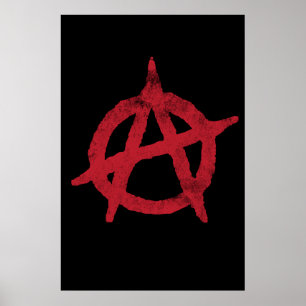 Anarkisymbolen 'Cirka a' Poster