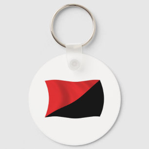 Anarko-Syndikalism Flagg Nyckelring