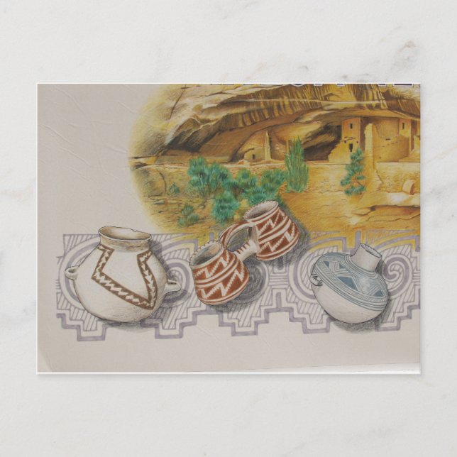 Anasazi-keramik Vykort (Framsida)