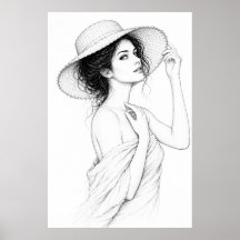 Anastasia Eleganta Linjer Affisch