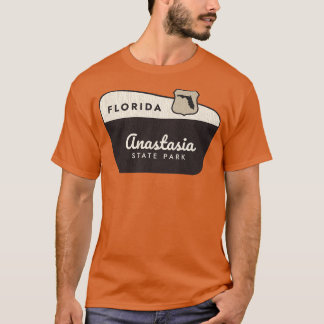 Anastasia State Park Florida Välkomstskylt T Shirt