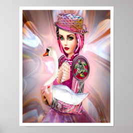 Anatidae Cyborg och Svan Poster