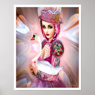 Anatidae Cyborg och Svan Poster