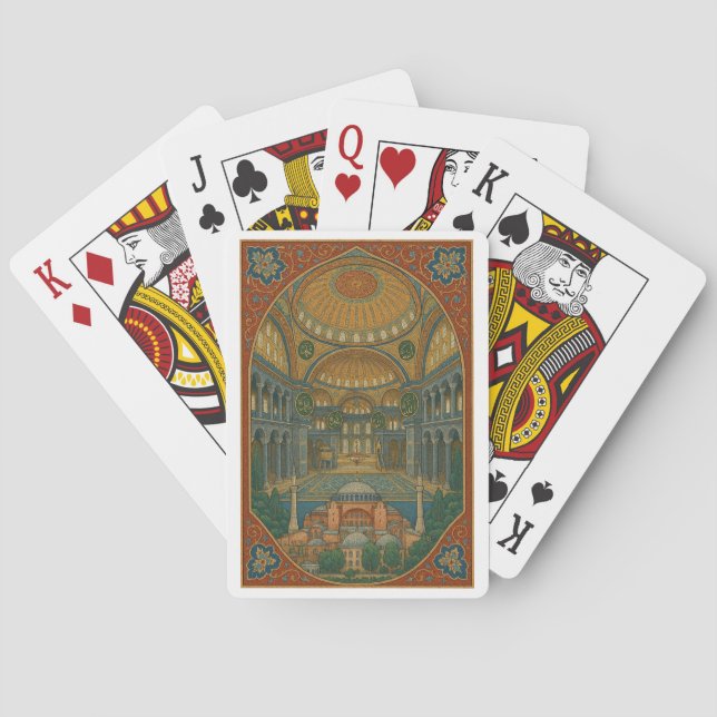 Anatolia Inspired Deck of Cards Design Casinokort (Baksidan)