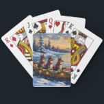 Anatolian Shepherd Christmas Boat Holiday Casinokort<br><div class="desc">Embrace the majestic, protective spirit of the holiday season with this impressive Anatolian Shepherd Christmas design! This magical scene features three strong, noble Anatolian Shepherds sitting calmly in a cozy wooden boat, gently floating on a serene snowy lake at sunset. The boat is beautifully adorned with glowing Christmas string lights...</div>