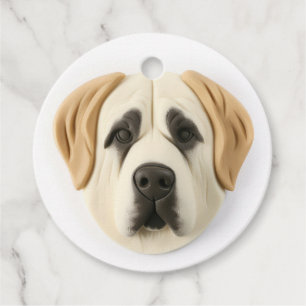 Anatolian Shepherd Dog 3D Inspirerad Gåvor Etiketter
