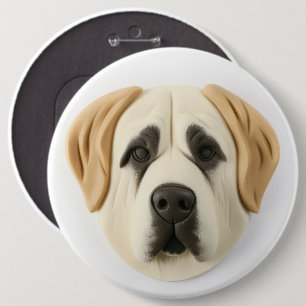 Anatolian Shepherd Dog 3D Inspirerad Knapp