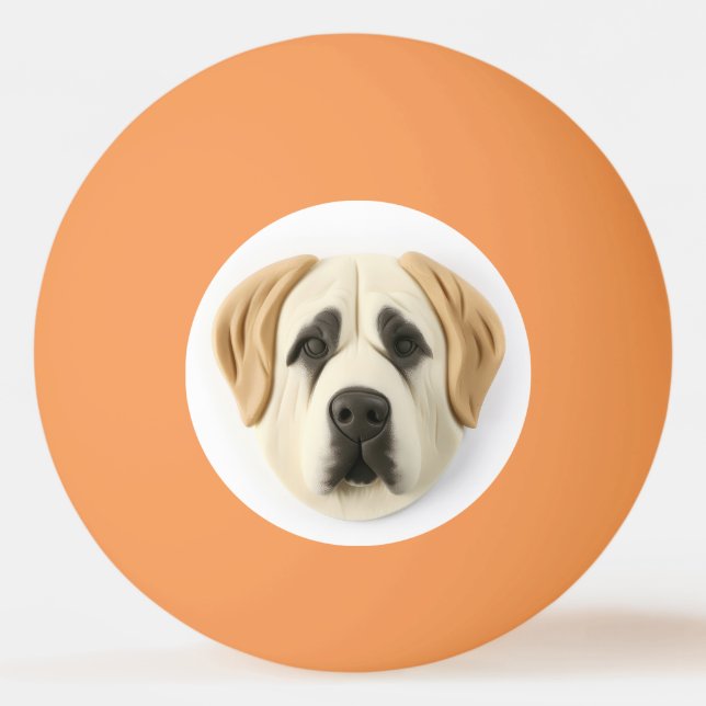 Anatolian Shepherd Dog 3D Inspirerad Pingisboll (Framsidan)