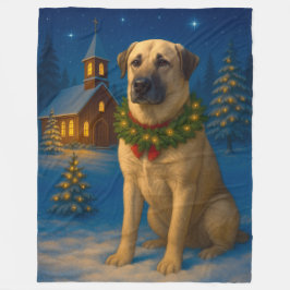 Anatolian Shepherd Dog Holiday Fleecefilt