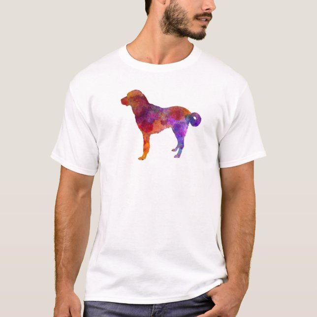 Anatolian Shepherd Dog in watercolor T Shirt (Framsida)