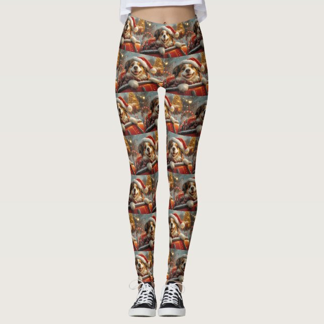 Anatolian Shepherd Dog Rulltrappa Jul Leggings (Framsida)