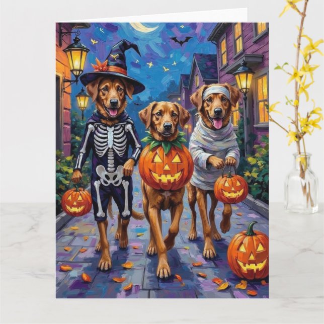 Anatolian Shepherd Dogs Halloween-kostymer Kort (Gul blomma)