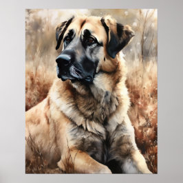 Anatolian Shepherd Hund Art Print Poster