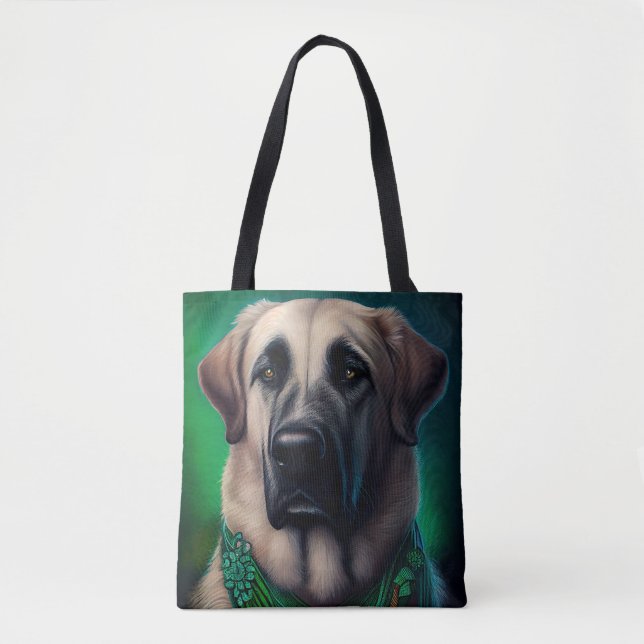 Anatolian Shepherd hund i St. Patrick Dress Tygkasse (Framsida)