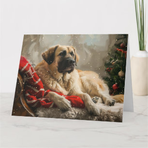 Anatolian Shepherd Hund jul Festive Kort