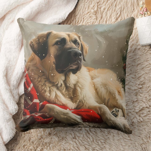Anatolian Shepherd Hund jul Festive Kudde (Filt)