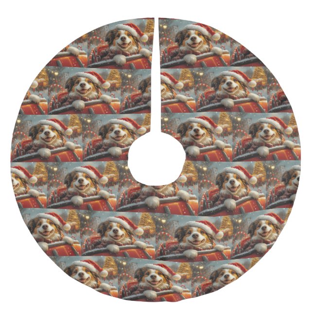 Anatolian Shepherd Hund Roller Underlägg jul Julgransmatta Borstad Polyester (Framsidan)